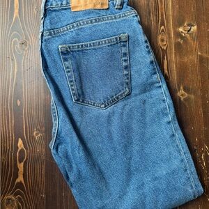 Zara Blue Straight Leg Jeans Timeless Denim